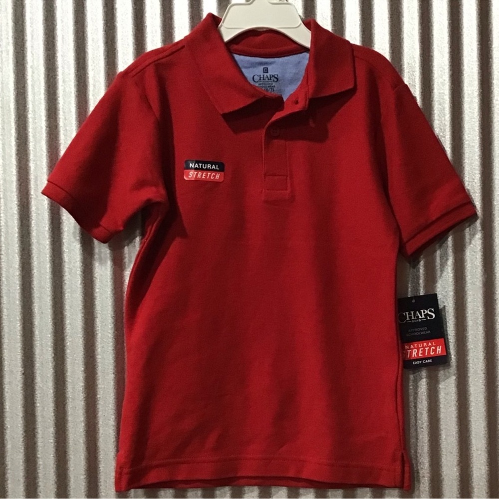 NWT Child's Chaps Red Polo Shirt